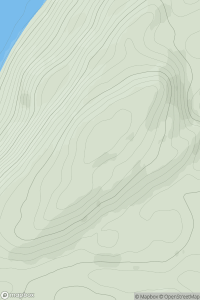 Thumbnail image for Carn Dearg [Glen Albyn and the Monadh Liath] [NH483188] showing contour plot for surrounding peak
